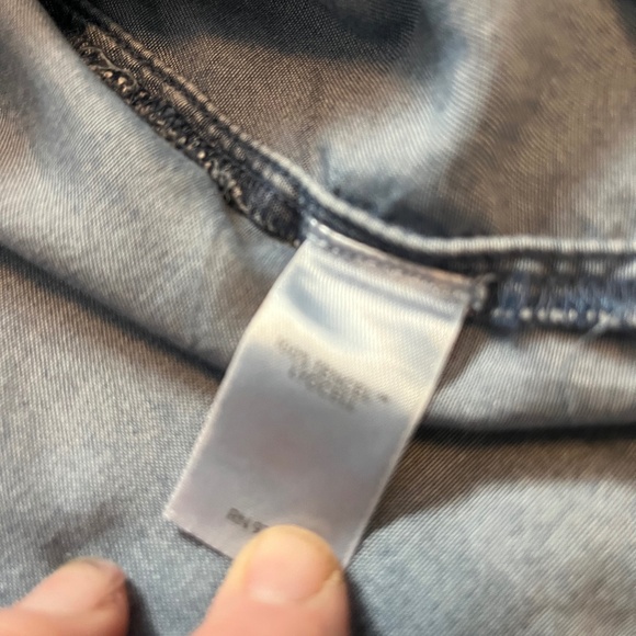 J.Jill Denim Chambray Peasant Shirt. Large - Picture 11 of 11